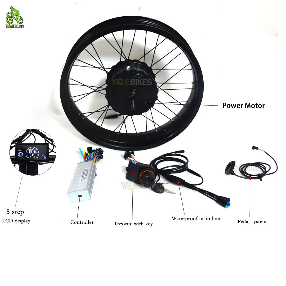20inch 4.0 ebike Accessories D - đánh giá và giá Fat Tire Ebike Conversion Kit 2000W