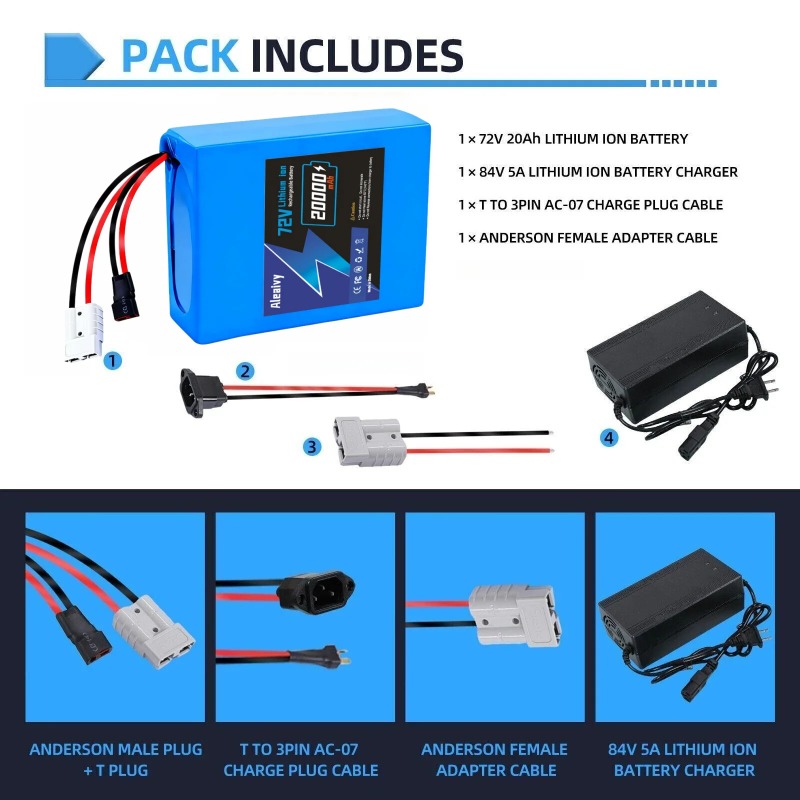 72V Battery 20S4P 20AH 20S6P 3 - đánh giá và giá Electric Bicycle Battery 72V 30Ah